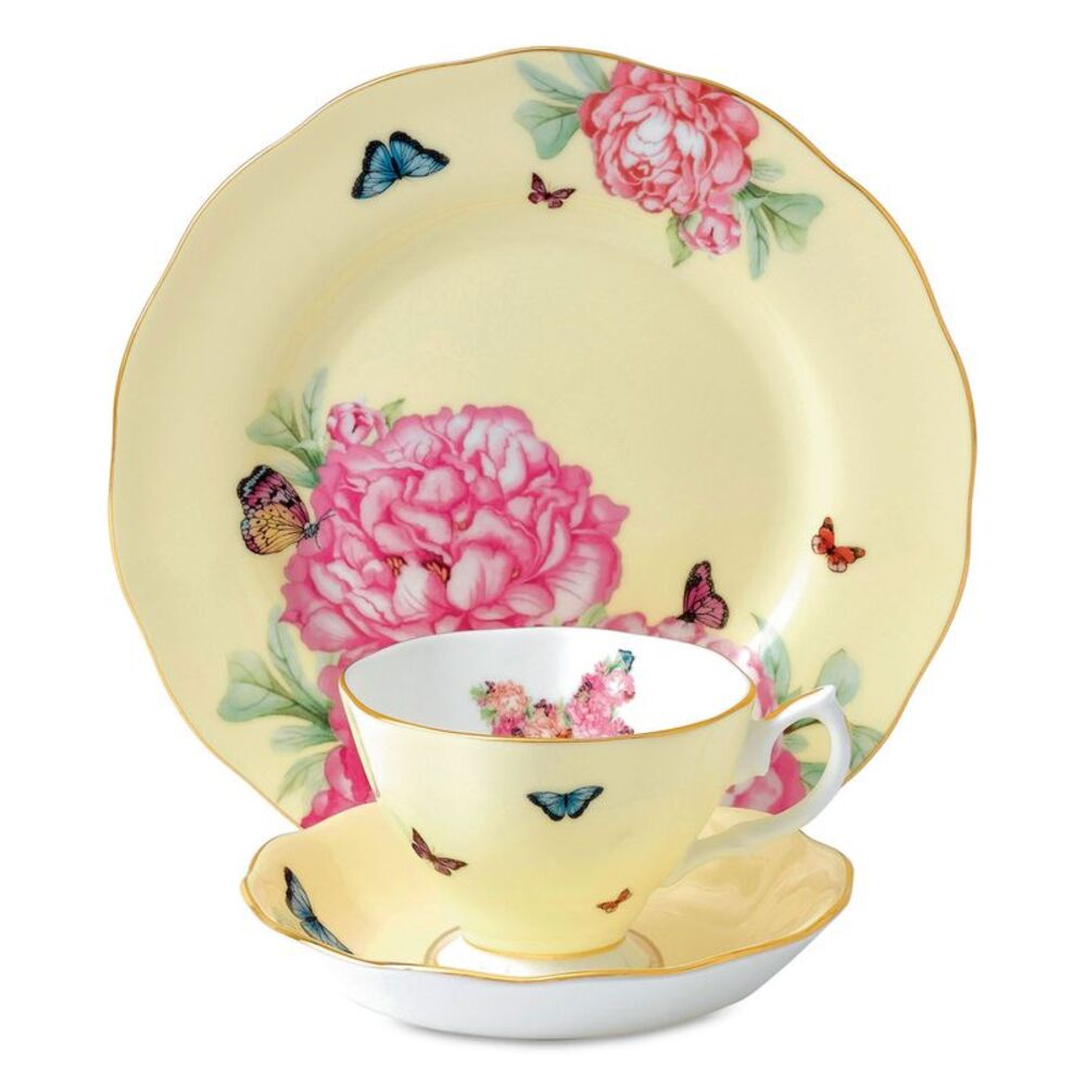 Royal Albert by Miranda Kerr for Joy 3-Pc. Tea Set Yellow- NIB